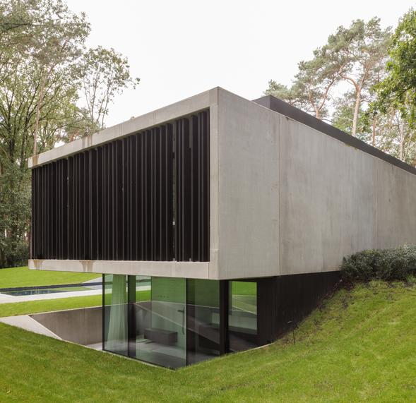 Moderne villabouw in beton door BowBow